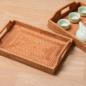 Tejido a mano de mimbre bandeja cesta hecho en Vietnam mejor oferta de mimbre bandeja - Product Image 5