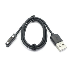 Dongguan fábrica personalizada <span class=keywords><strong>4</strong></span> magnético POGO pin cable conector reloj inteligente cable de carga rápida <span class=keywords><strong>cargador</strong></span> de cable de datos USB magnético - Product Image 1
