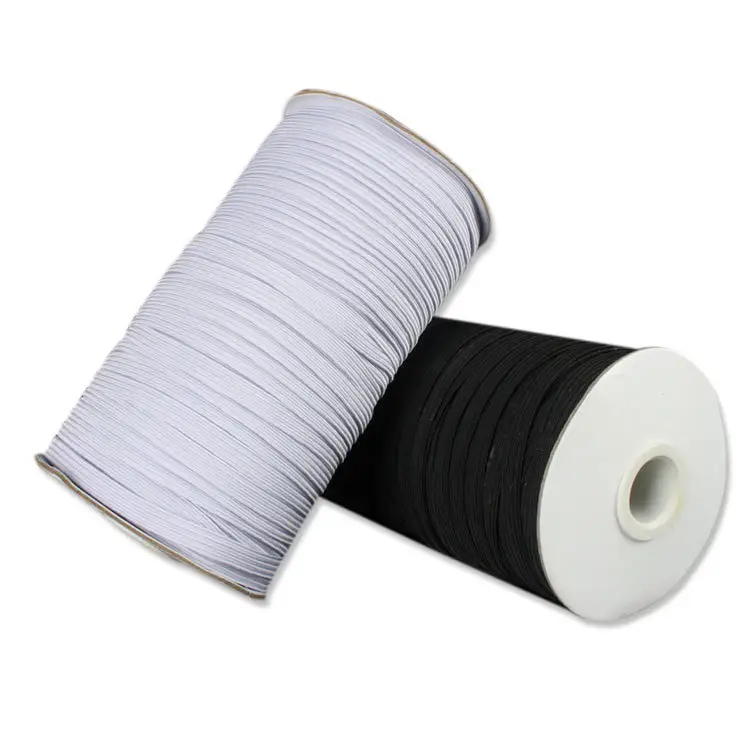 Elastic band sewing black white 3/6/8/10/12/15/20/25/30/40mm high quality flat elastic bands for underwear pajamas ties trim