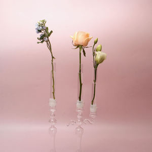 Soporte <span class=keywords><strong>de</strong></span> Cristal para Flores Ikebana, Florero <span class=keywords><strong>de</strong></span> 3 Niveles con Bisagras, Herramienta para Arreglos Florales - Product Image 3