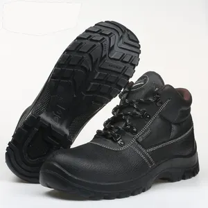 manufacturer factory custom safety shoes for men steel toe leather slip resistant waterproof stab resistant s3 wholesale