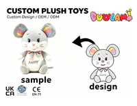 Peluche OEM de haute qualité en tissu doux pour enfants, idéale comme cadeau promotionnel d'entreprise
