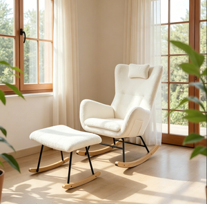 <span class=keywords><strong>Poltrona</strong></span> a <span class=keywords><strong>dondolo</strong></span> Wingback <span class=keywords><strong>per</strong></span> allattamento, <span class=keywords><strong>Poltrona</strong></span> a <span class=keywords><strong>dondolo</strong></span> in pile Berber <span class=keywords><strong>per</strong></span> cameretta, <span class=keywords><strong>Poltrona</strong></span> moderna <span class=keywords><strong>per</strong></span> soggiorno beige - Product Image 5