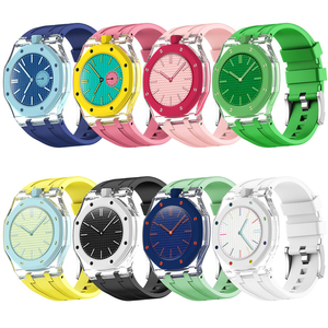 Bracelet en silicone transparent Glacier pour montre de poche <span class=keywords><strong>Swatch</strong></span> Royal Pop AP, transformable en bracelet de montre-bracelet - Product Image 2