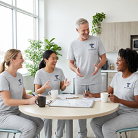 Individuell besticktes T-Shirt für Tierärzte mit personalisiertem Namen und Ausweisung als Geschenk zur Abschlussfeier für Tiertechniker.