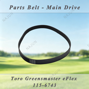 Toro Greensmaster Main Drive Belt Lawn Mower Parts Replacement for <strong>EFlex</strong> 1800 2100 Greens Mower OEM 115-6743 - Product Image 2