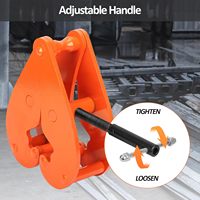 1t 2t 3t 5t TBC I Pince à poutre de haute qualité pour coffrage de poutre Pince de levage de tuyau Système de mesure en pouces Fabricant de métal