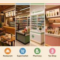 Sistema POS Todo en Uno con Pantalla Táctil de 15.6 Pulgadas, Caja Registradora con Windows 10 y Android, Doble Sistema Operativo, Intel I5, para Restaurantes, Supermercados y Comercios Minoristas