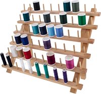 H090 organisateur de fil métallique, support de rangement de couture avec crochets, grand support pour matelassage de broderie porte-bijoux
