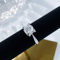 Bagues de fiançailles classiques en platine Pt950 avec diamant de laboratoire, motif tête de taureau, essentielles pour les mariages, polyvalentes et élégantes, pour femmes