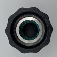 Nouvelle prise UWO 1/2" QC avec revêtement en caoutchouc (noir) x raccord rapide femelle 1/2" BSPP (SS304) modèle 6038 en provenance de Chine