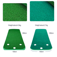 Tapis de putting de golf populaire, mini-green de golf simulé avec bordure, portable pour la pratique au bureau et en extérieur