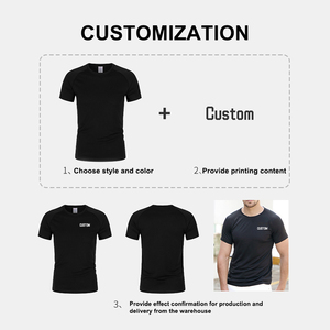 Custom Blank Soft 100% <b>Polyester</b> Logo Printing Sporty Short Sleeve Man <b>Tshirts</b> - Product Image 3