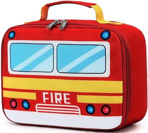 Boîte à <span class=keywords><strong>lunch</strong></span> isolée pour enfants, garçons et filles, sacs à <span class=keywords><strong>lunch</strong></span> scolaires, glacière réutilisable, sac isotherme pour repas de pique-nique (bus scolaire jaune) - Product Image 5