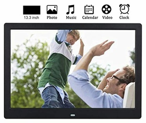 Support SD&USB Digital Photo Frame, 13-inch Digital Picture Frame with Mp4 Video Slideshow/Photo Deletion Easy to Setup - Product Image 2