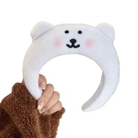 Serre-tête unisexe fait main au design ours en peluche mignon et doux, accessoires pour cheveux en forme d'animal, vente en gros personnalisée en usine