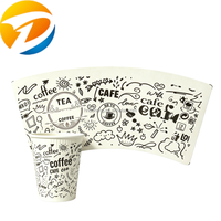 Gobelets en papier jetables pour café à prix de gros, écologiques, avec impression flexo personnalisée du logo du fan pour la formation de gobelets à boissons chaudes