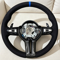 Volant pour BMW F30 F10 E90 F32 F36 M4 M340i E39 F22 F11 540i E87 F82 M3 M5 E70 Cuir Fibre de carbone LED F80 E92 m Sport