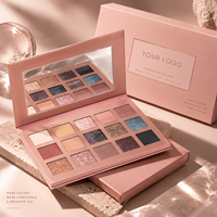 Palette de fards à paupières 18 couleurs, haute pigmentation, finition mate, scintillante, multi-finitions, légère, marque privée, OEM, ODM, cosmétique