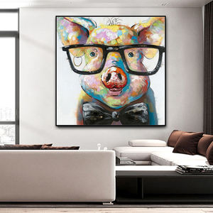 Mintura, ручная роспись, поп-арт, холст, картины маслом животных, оптовая продажа, декоративные настенные украшения для дома с изображением доктора - Product Image 2