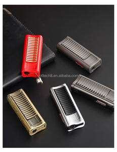High Classic Customizable Logo 2 Jets Flame Torch Cigar Lighter Windproof <b>Refillable</b> Steel Tool for Everyday Use Giveaways - Product Image 1