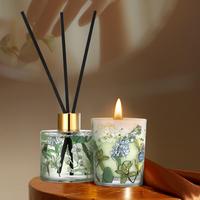 Beliebtes Hochwertiges Raumduft-Geschenkset Jasmin Osmanthus Duftende Blumenduft-Diffusoren und Kerzen-Set