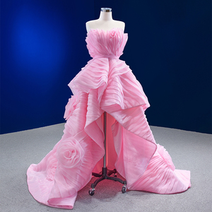 RSM67567 2022 Nouvelles Robes de Soirée Sexy et Élégantes Rose à Traîne pour Femme - Product Image 5