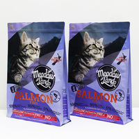 Sachet personnalisé de 5 kg pour aliments pour chats, impression colorée, matériau de qualité alimentaire, fermeture éclair refermable, résistant à l'humidité pour croquettes pour animaux de compagnie