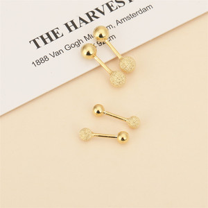 S925 Sterling Silver Mini Screw-on Bead <b>Stud</b> Earrings Geometric Design Everyday Wear <b>For</b> <b>Men</b> And Women Korean Style - Product Image 3