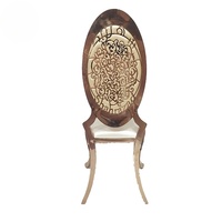 Silla de acero inoxidable al por mayor para salón de bodas, fabricante OEM