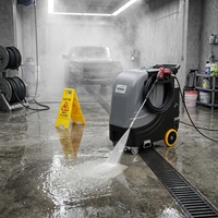 Nettoyeur haute pression électrique à eau chaude pour voitures, nettoyeur à jet d'eau chaude personnalisé en termes de pression et de puissance pour véhicules/engins lourds