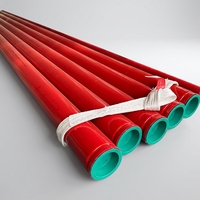 Tuyau d'incendie ASTM A795 Grade B, tube en acier soudé ERW peint en rouge, schedule 10 et 40