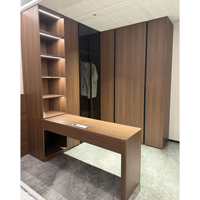 Panneau de placard imperméable anti-collision imitation bois |   Armoire et panneau mural durables pour l'aménagement de meubles de chambre à coucher