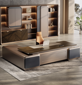 Sang trọng Morden bàn văn phòng và ghế thiết lập, hiện đại tối giản văn phòng điều hành bàn, hoàn chỉnh nội thất văn phòng thiết kế hiện đại bàn - Product Image 3