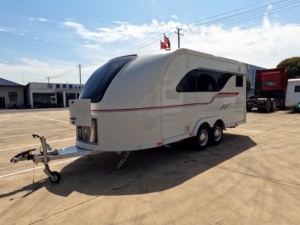 <span class=keywords><strong>Caravane</strong></span> de camping tout-terrain à double essieu, design optimisé pour l'usine, pour expéditions familiales en plein air, camping-car mobile - Product Image 2