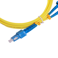 Kabel Patch Fiber Single Mode G657A1/A2 SC UPC-SC UPC Duplex 3.0mm untuk Penggunaan Dalam Ruangan FTTH, Kompatibel dengan Jaringan 5G