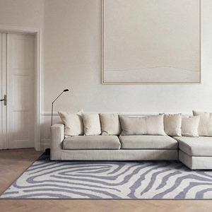 Tappeti Nordici Soffici in Peluche per Soggiorno, Lussuoso Motivo <span class=keywords><strong>Zebrato</strong></span>, <span class=keywords><strong>Tappeto</strong></span> Decorativo per Camera da Letto, Grande <span class=keywords><strong>Tappeto</strong></span> Antiscivolo per Salotto - Product Image 4