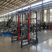 Entraîneur de gymnastique professionnel Smith Machine Station multifonctionnelle pour la musculation musculation bras exercice Squat Rack