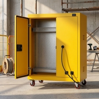 Boîtier de distribution d'énergie portable IP54 en acier SPCC 400x500x250mm, armoire de chantier mobile résistante aux intempéries OEM ODM