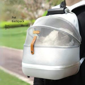 Katlanabilir file kumaş evcil hayvan sırt çantası emniyet kayışı toka ile köpek seyahat için açık eylem için tam alan hafif evcil hayvan taşıyıcı - Product Image 1