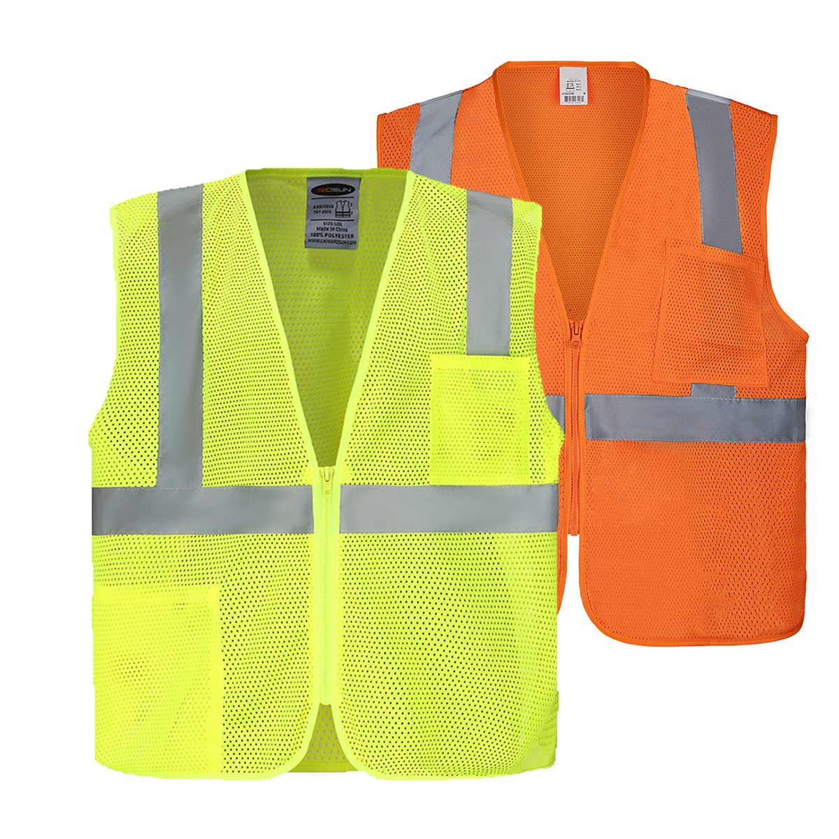 Gilet De Sécurité Haute Visibilité Prowiste - Jaune Réfléchissant, Fermeture Éclair, Poches - Unisexe