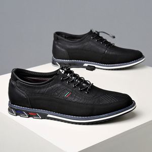 Waterproof Men's <b>Work</b> Slip-On <b>Shoes</b> Anti-Slip PU Leather Upper Dressy Office Career Loafers <b>Comfort</b> Hard-Wearing All Seasons - Product Image 3