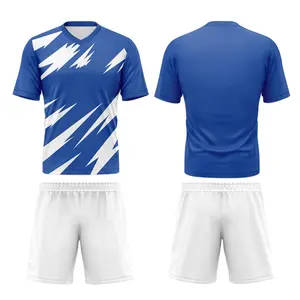 Custom Plus Big Size Voetbal Uniform Shirt 7v7 Voetbal Uniformen Goedkope Cassic Voetbal Truien Met Geborduurd Logo WO-X527