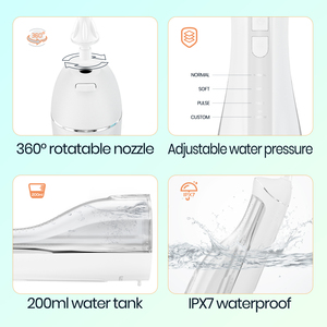 <span class=keywords><strong>Mornwell</strong></span>-limpiador de dientes, aparato para el cuidado <span class=keywords><strong>bucal</strong></span>, blanqueador, hilo Dental de agua inalámbrico con bolsa de viaje de color - Product Image 6