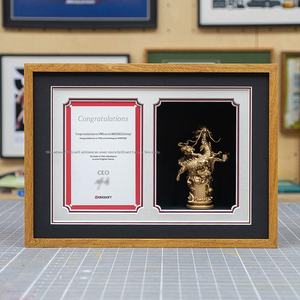 Настенный органайзер для сертификатов и фотографий из массива дерева, класса люкс, с возможностью индивидуальной настройки, без повреждений, для форматов А3/А5, для печати гиклее - Product Image 5