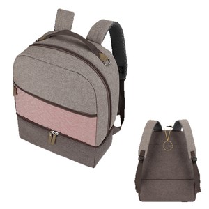 Insulated Diaper <b>Backpack</b> With <b>Cooler</b> Compartment For Mothers And Babies Gray Oxford Cloth Spring 2024 - Product Image 5