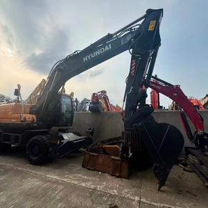 รถขุดไฮดรอลิกมือสองคุณภาพสูง รถขุดตีนตะขาบฮุนได 210W-9 ขนาด 21 ตัน มือสองสำหรับขาย - Product Image 1