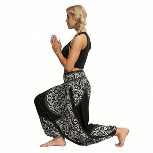 Pantalons Harem amples et larges noirs pour femmes, vente en gros - Product Image 4