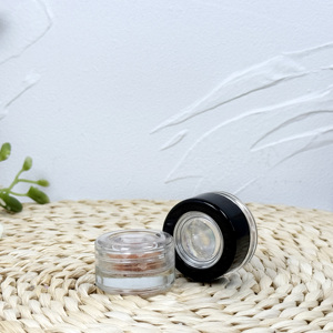 Tarro de cristal negro redondo a prueba de niños concentrado con tapa a prueba de niños - Product Image 1