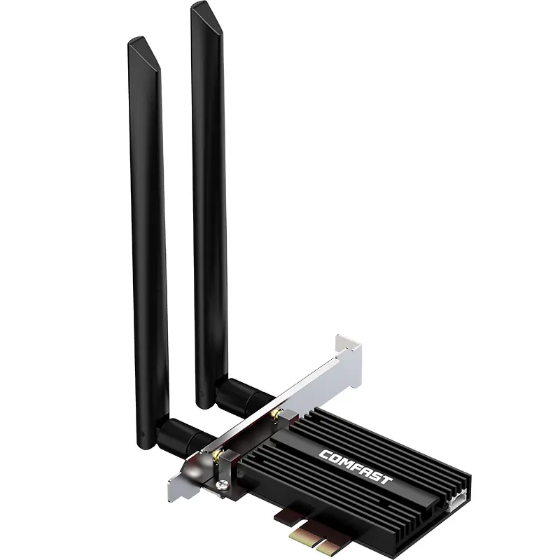 Wifi 6 juego de cartas 3000 Mbps Bt5.2 Ax200 banda Dual Pci-e tarjeta adaptadora de red Wifi inalámbrica para escritorio Cf-ax200 Pro